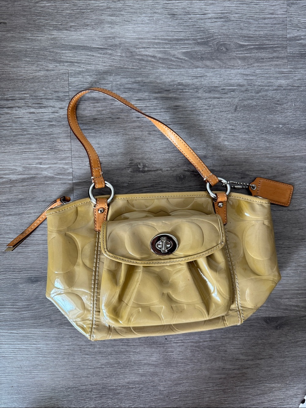 Coach Patent Leather Shoulder Bag